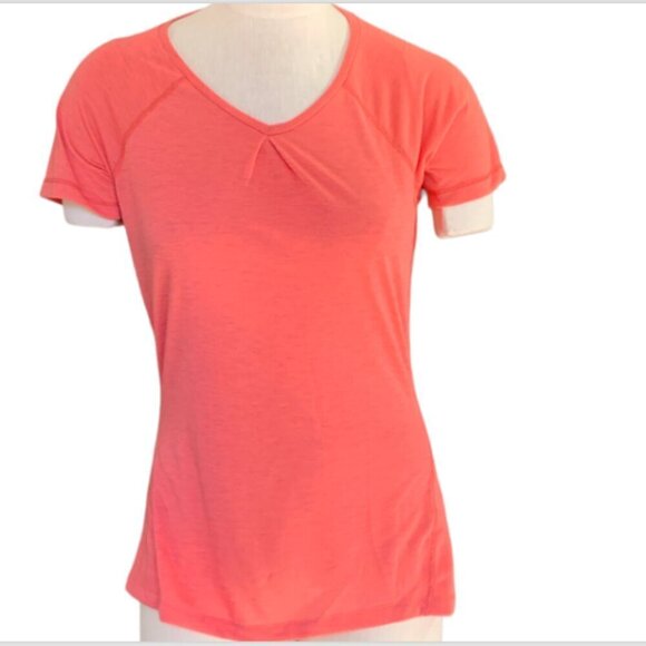 Eddie Bauer Short Sleeve V-Neck Tee Top Sz M Activewear/Athleisure #85K - Picture 2 of 8